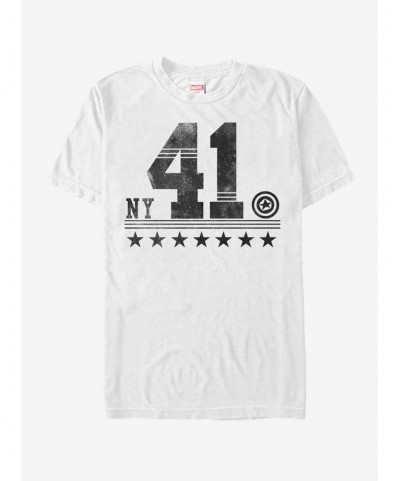 Pre-sale Discount Marvel Captain America NY 41 T-Shirt $7.65 T-Shirts