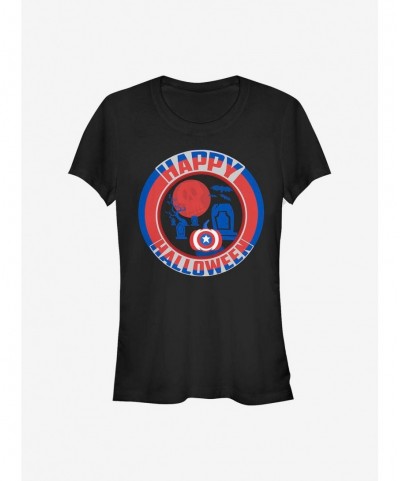 Hot Sale Marvel Captain America Cappy Halloween Girls T-Shirt $12.45 T-Shirts