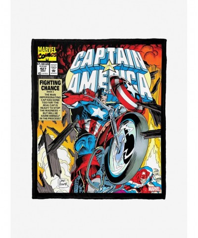 Flash Deal Marvel Captain America Fighting Chance Throw Blanket $24.56 Others