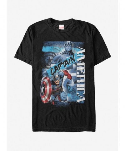 High Quality Marvel Captain America Collage T-Shirt $7.17 T-Shirts