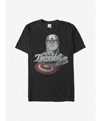 Discount Sale Marvel Captain America Brooklyn Watcher T-Shirt $10.76 T-Shirts