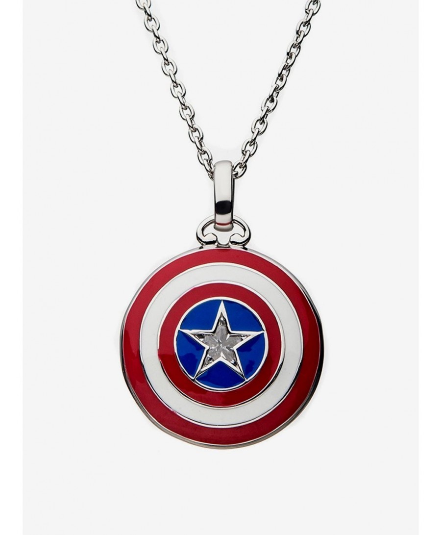 Value Item Marvel x RockLove Captain America Shield Necklace $30.57 Necklaces