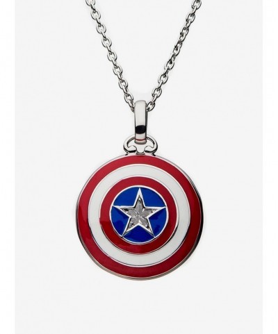 Value Item Marvel x RockLove Captain America Shield Necklace $30.57 Necklaces