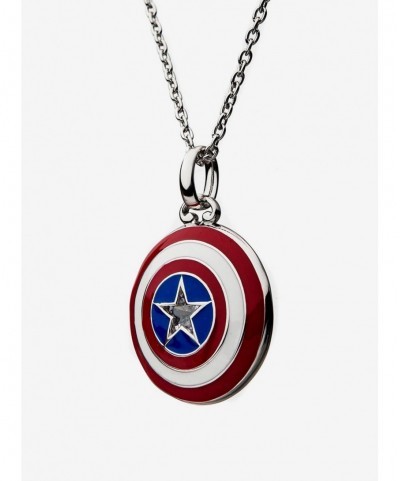 Value Item Marvel x RockLove Captain America Shield Necklace $30.57 Necklaces