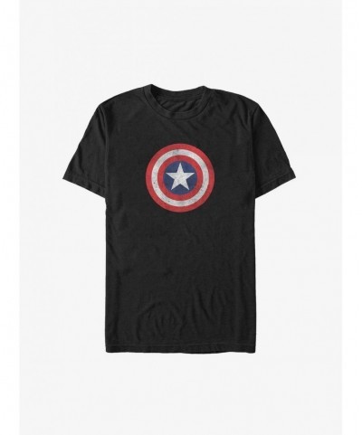 Trendy Marvel Captain America Distressed Shield Big & Tall T-Shirt $13.46 T-Shirts