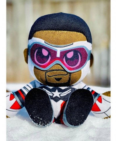 Clearance Marvel Captain America and Sam Wilson (Falcon Cap) Bleacher Creatures Plush Bundle $14.76 Plush