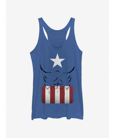 Bestselling Marvel Captain America Captain Simple Suit Girls Tank $8.55 Tanks