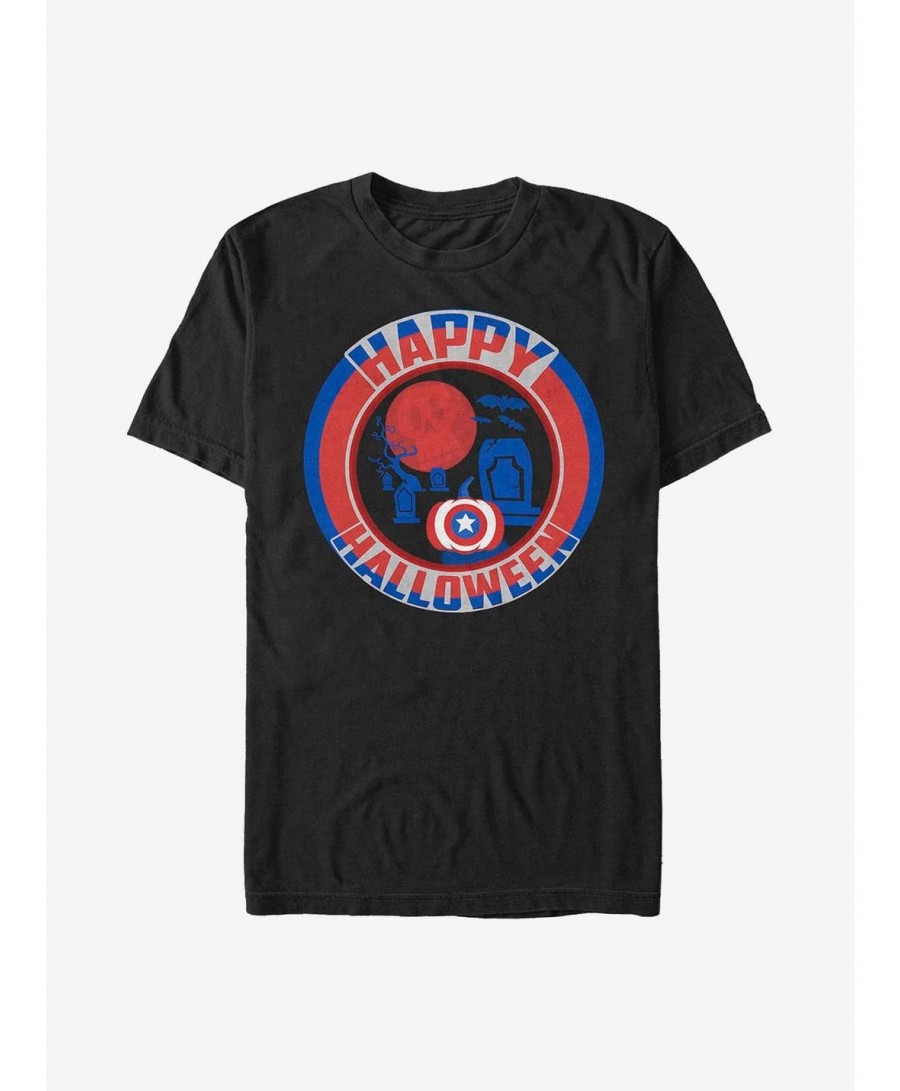 Festival Price Marvel Captain America Cappy Halloween T-Shirt $7.89 T-Shirts