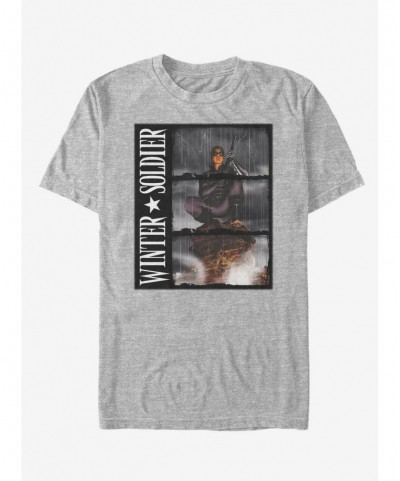 Bestselling Marvel Winter Soldier Rain T-Shirt $11.23 T-Shirts