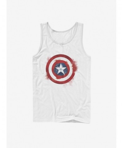 Crazy Deals Marvel Captain America Spray Logo Tank $8.72 Tanks