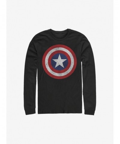 Pre-sale Marvel Captain America Captain Classic Long-Sleeve T-Shirt $12.83 T-Shirts