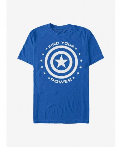 Bestselling Marvel Captain America Captain Power T-Shirt $10.28 T-Shirts