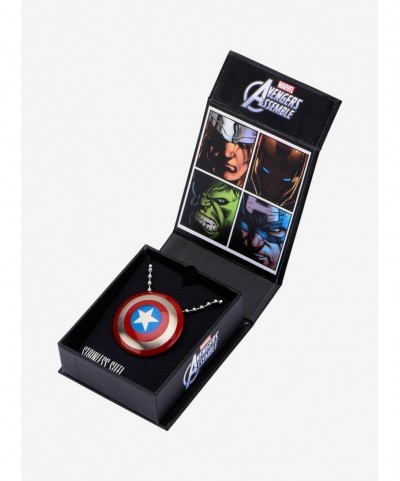 Discount Sale Marvel Captain America Shield Necklace $9.60 Necklaces