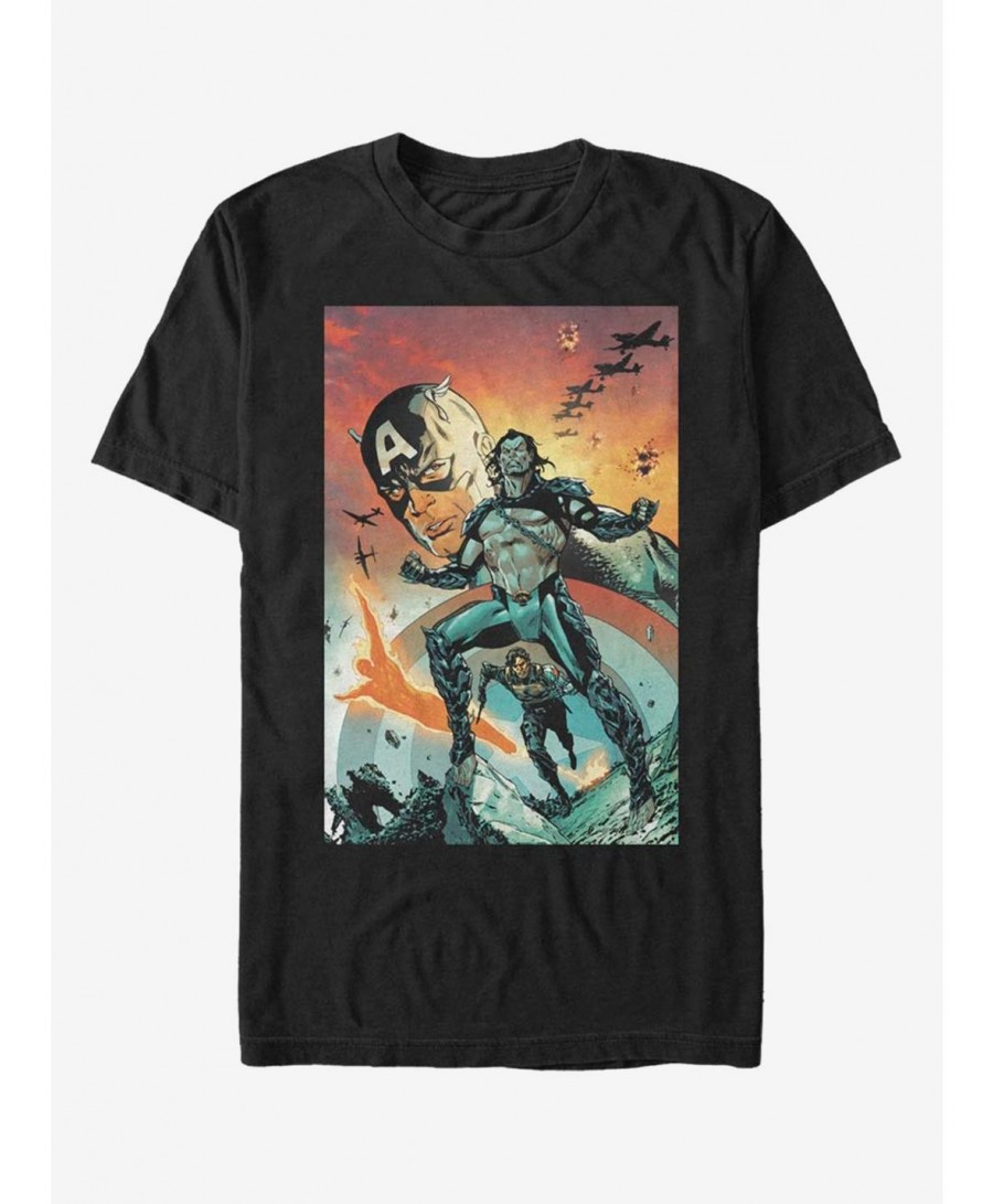 Hot Sale Marvel Captain America T-Shirt $10.99 T-Shirts