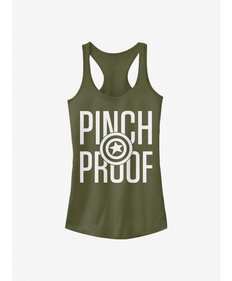 New Arrival Marvel Captain America Pinch Proof Girls Tank $9.96 Tanks