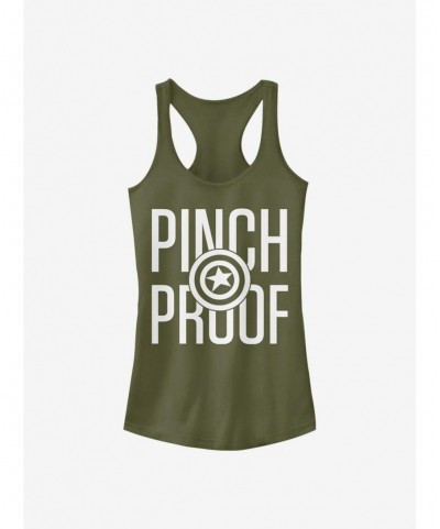 New Arrival Marvel Captain America Pinch Proof Girls Tank $9.96 Tanks