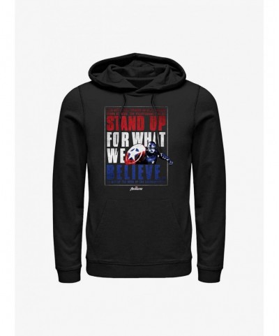 Hot Selling Marvel Captain America Believe Order Hoodie $21.55 Hoodies