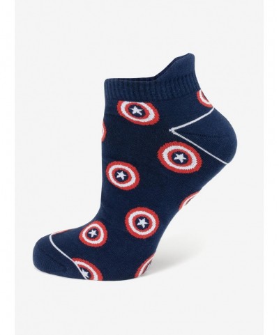 High Quality Marvel Captain America Navy Ankle Socks $5.29 Socks