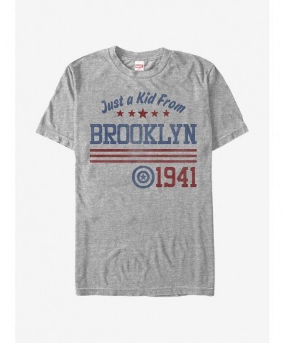 Bestselling Marvel Captain America Captain Brooklyn T-Shirt $7.17 T-Shirts