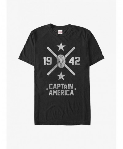 Discount Sale Marvel Captain America Captain 1942 T-Shirt $8.13 T-Shirts