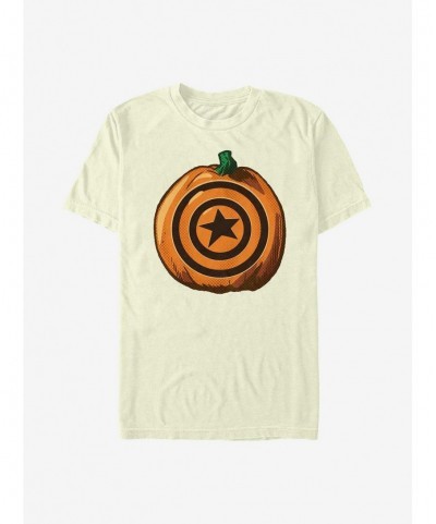 Discount Marvel Captain America Captain Pumpkin T-Shirt $9.80 T-Shirts