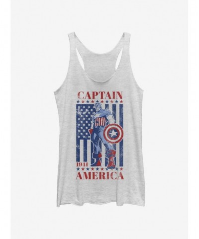 Unique Marvel Captain America Captain 'Merica Girls Tank $11.66 Tanks