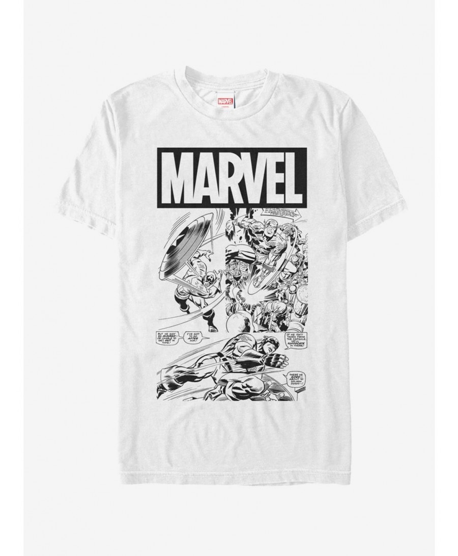 Value for Money Marvel Captain America Comic Book T-Shirt $11.23 T-Shirts