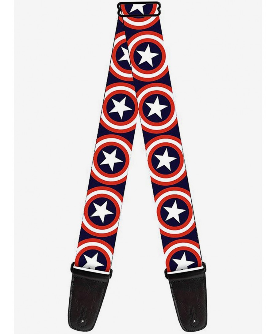 Exclusive Marvel Captain America Shield Repeat Guitar Strap $11.95 Others