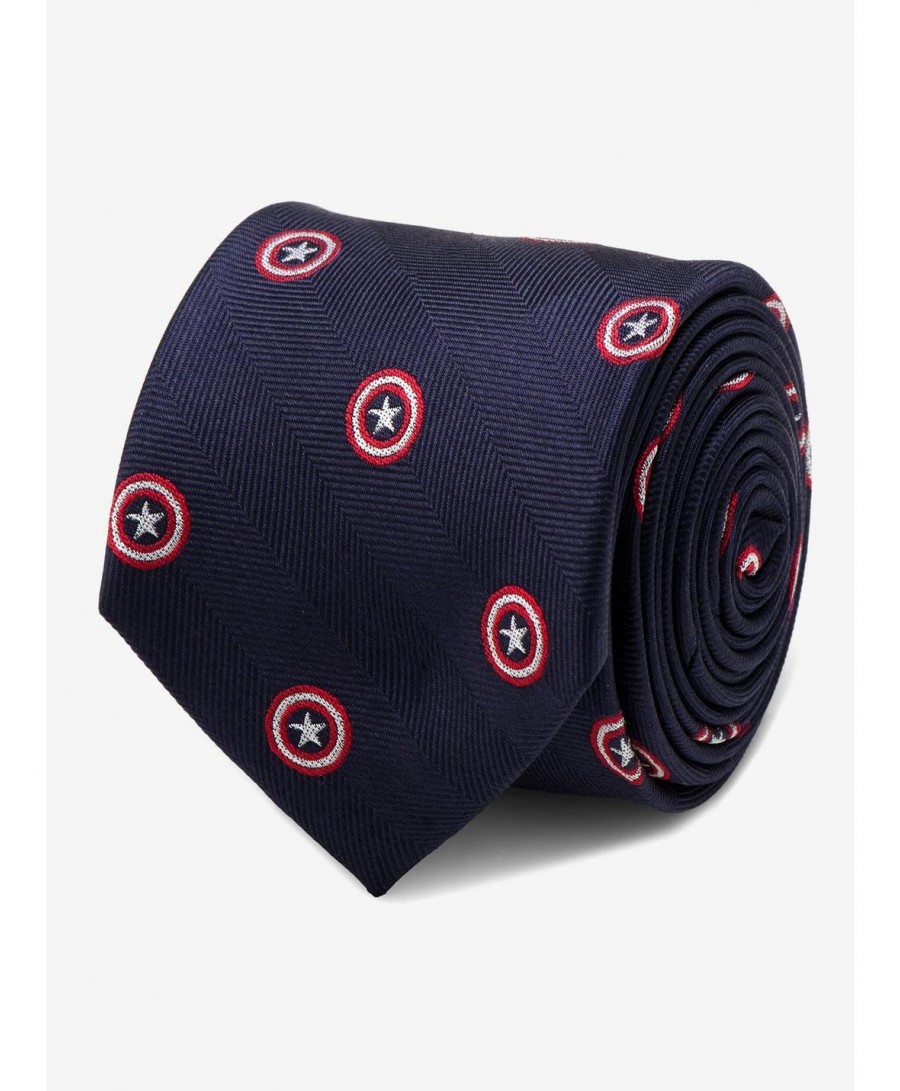 Crazy Deals Marvel Captain America Navy Tie $31.95 Ties