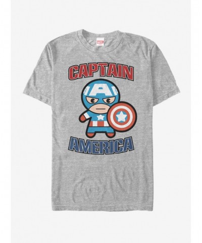 Wholesale Marvel Captain America Kawaii America T-Shirt $8.60 T-Shirts