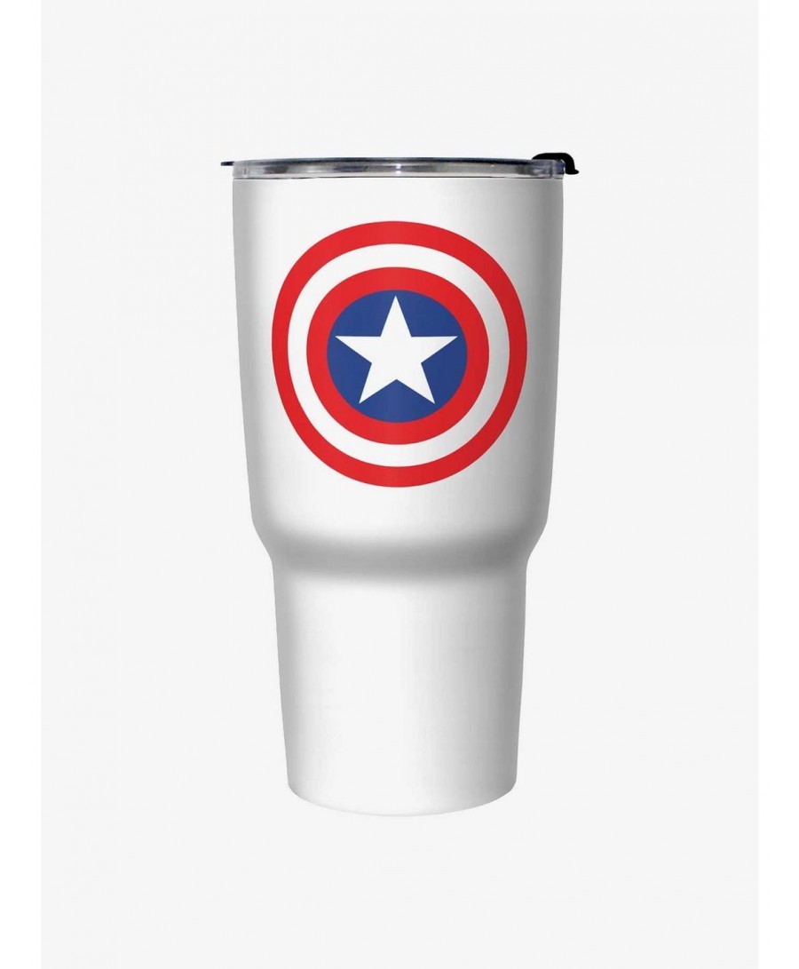 Cheap Sale Marvel Captain America Classic Shield Icon Travel Mug $13.46 Others