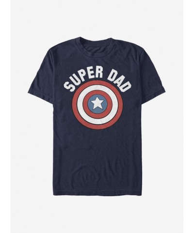 Limited Time Special Marvel Captain America Super Dad T-Shirt $11.71 T-Shirts