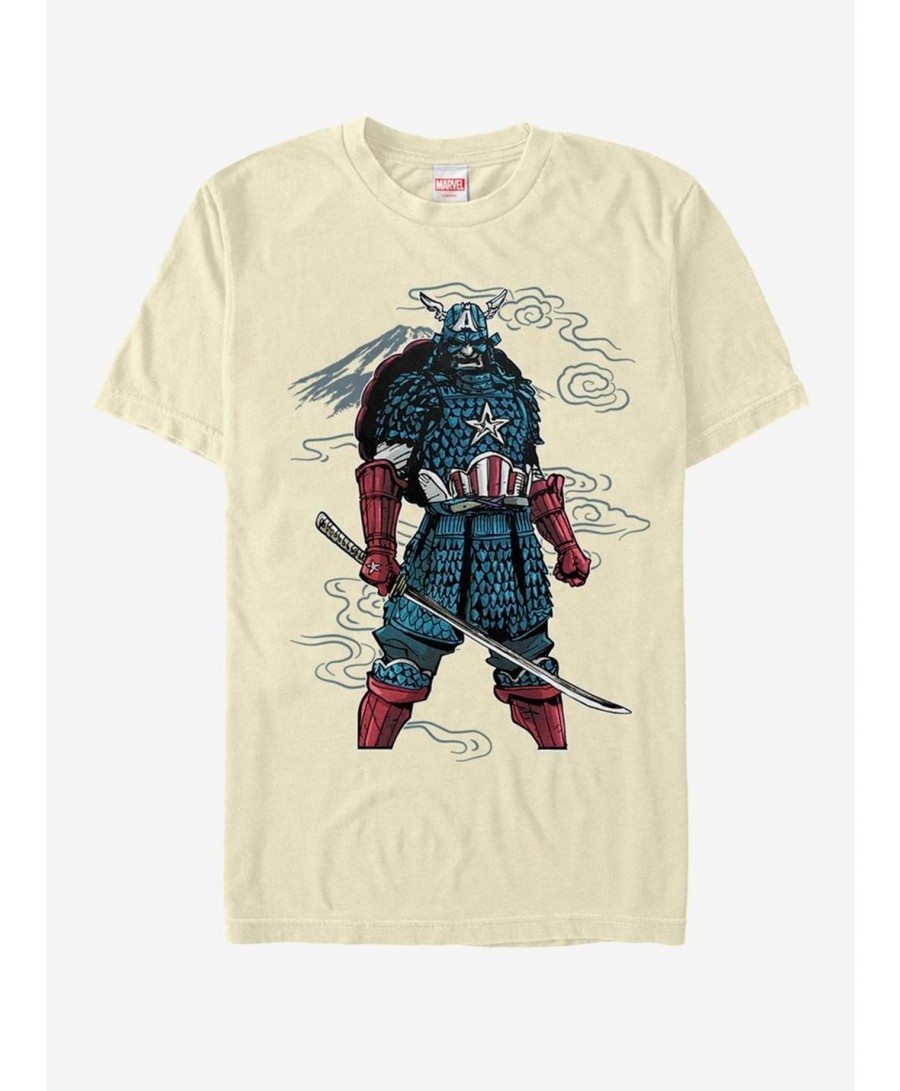 Big Sale Marvel Capt America Mountain Warrior T-Shirt $10.76 T-Shirts