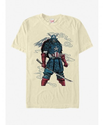 Big Sale Marvel Capt America Mountain Warrior T-Shirt $10.76 T-Shirts