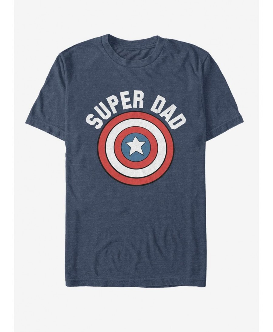 Absolute Discount Marvel Captain America Super Dad T-Shirt $7.65 T-Shirts