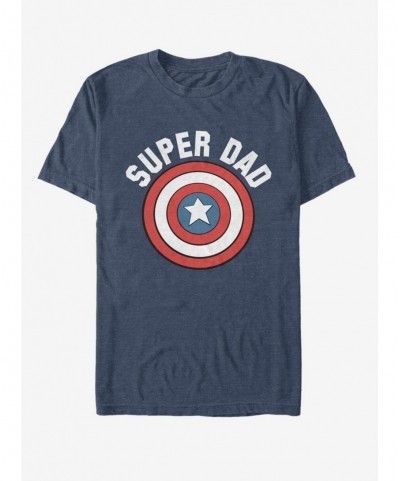 Absolute Discount Marvel Captain America Super Dad T-Shirt $7.65 T-Shirts