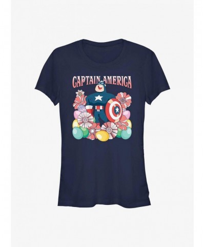 Value for Money Marvel Captain America Collecting Eggs Since '41 Girls T-Shirt $8.72 T-Shirts