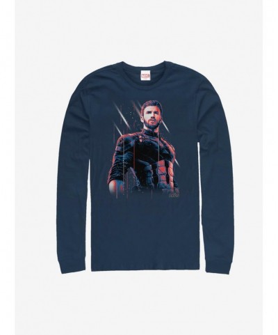 Flash Deal Marvel Captain America Old Soldier Long-Sleeve T-Shirt $12.50 T-Shirts