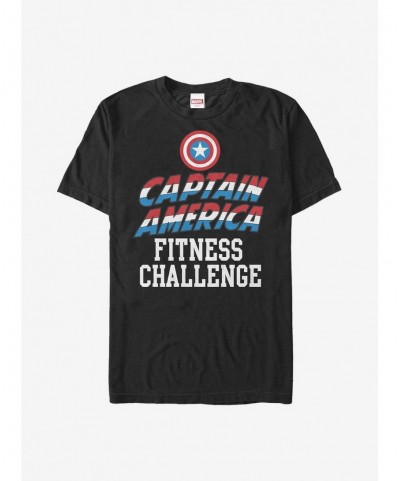 Limited Time Special Marvel Captain America Challenge Accepted T-Shirt $9.56 T-Shirts