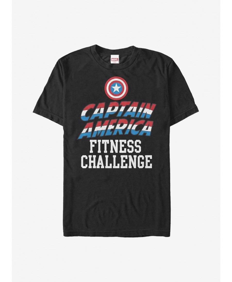 Limited Time Special Marvel Captain America Challenge Accepted T-Shirt $9.56 T-Shirts