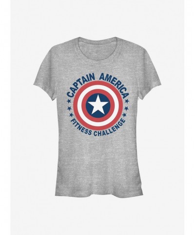 Crazy Deals Marvel Captain America Fitness Challenge Girls T-Shirt $9.46 T-Shirts