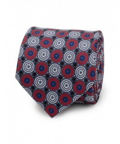 Crazy Deals Marvel Captain America Shield Grey Men's Tie $6.77 Ties