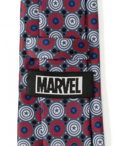 Crazy Deals Marvel Captain America Shield Grey Men's Tie $6.77 Ties