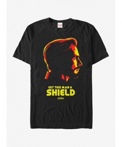 Bestselling Marvel Avengers: Infinity War Get Captain America a Shield T-Shirt $8.84 T-Shirts