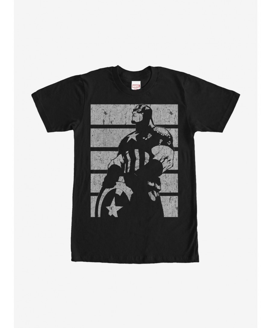 Wholesale Marvel Captain America Profile T-Shirt $10.99 T-Shirts