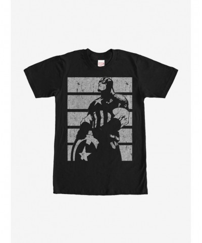 Wholesale Marvel Captain America Profile T-Shirt $10.99 T-Shirts