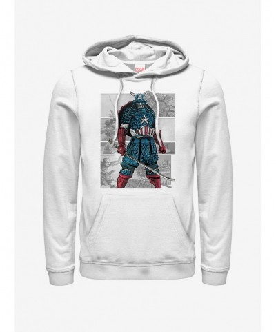 Best Deal Marvel Captain America USA Samurai Hoodie $20.65 Hoodies