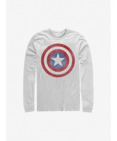 Discount Marvel Captain America Captain Classic Long-Sleeve T-Shirt $12.83 T-Shirts