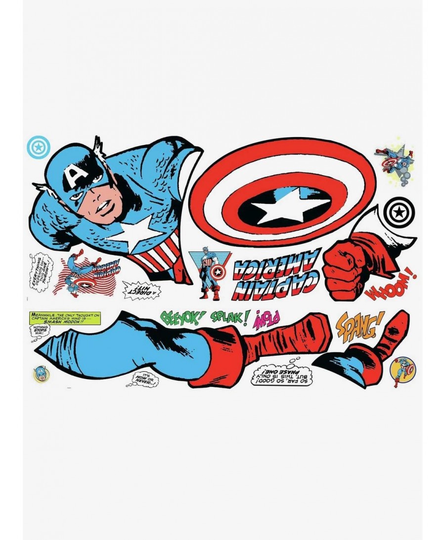 Value for Money Marvel Captain America Comic Giant Wall Decals $11.66 Others