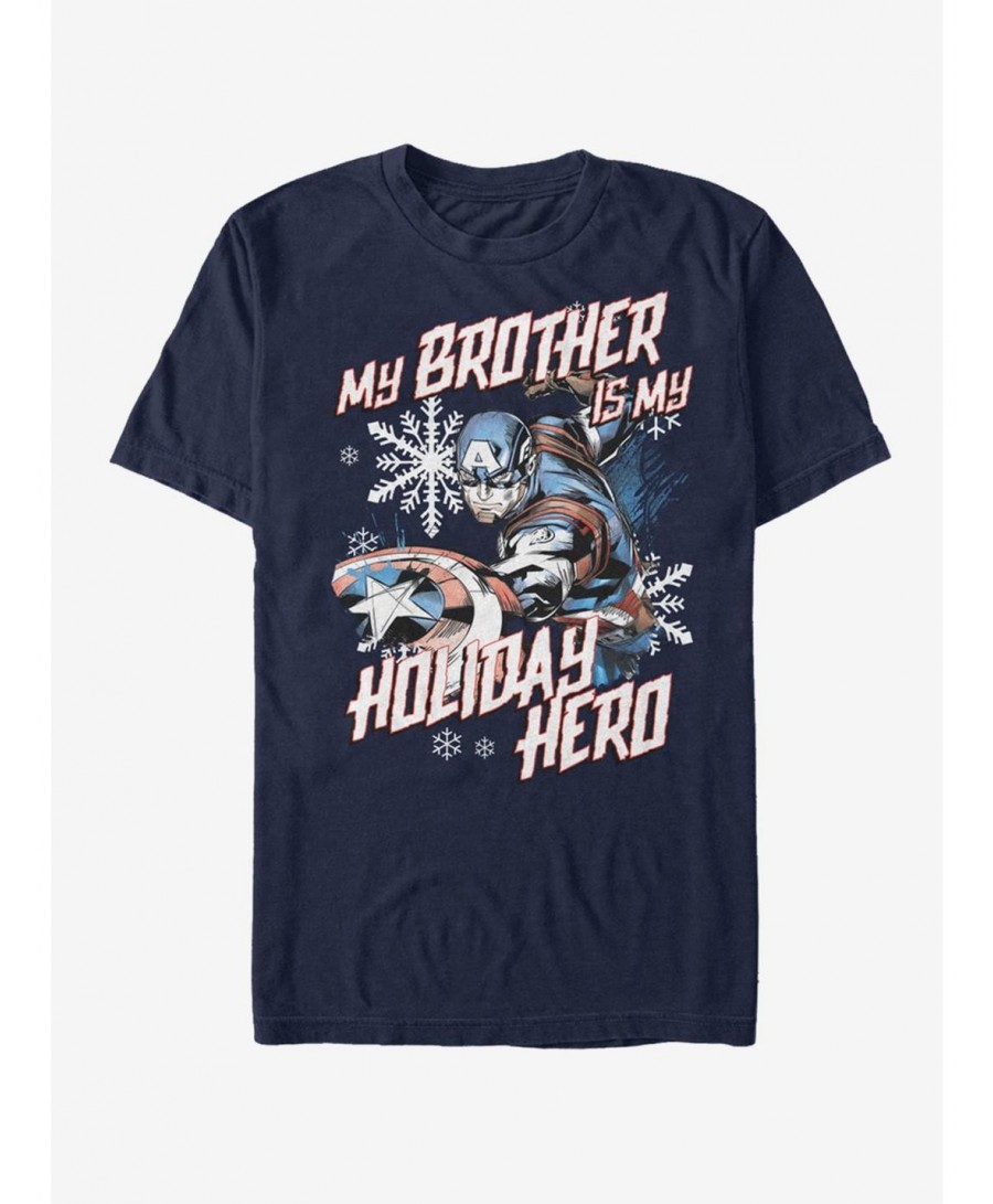 Wholesale Marvel Captain America Holiday Brother T-Shirt $11.95 T-Shirts